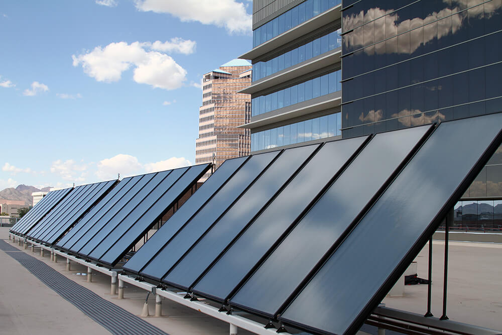 Downtown HQ solar panels