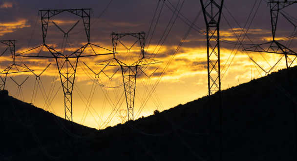 Lines at sunset