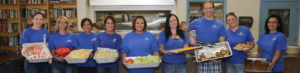 TEP employees helping serve food