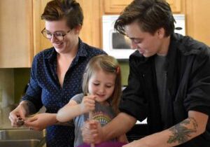 Baking with family