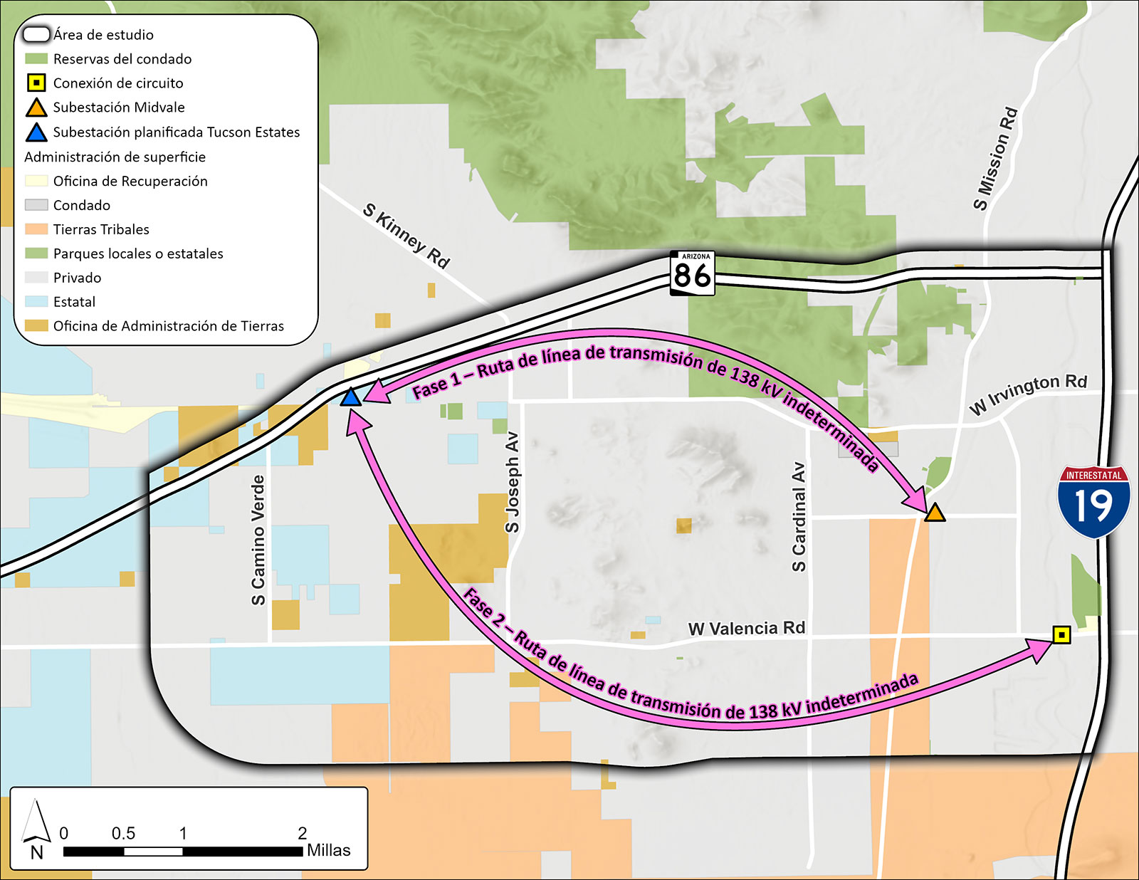southwest-tucson-reliability-project-map-spanish